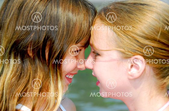 Two girls faces