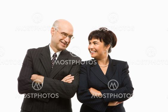 Businessman and woman.