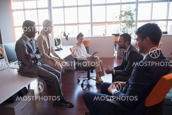 business people group at office