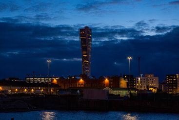 Turning torso i nattljus