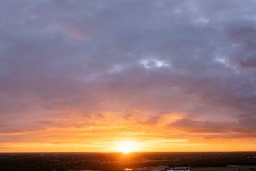 Amazing evening skyscape. Sunset sky with bright...