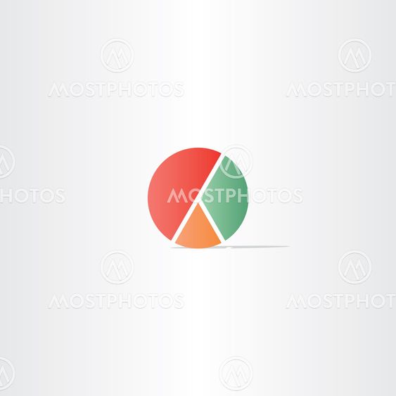 diagram pie vector symbol design