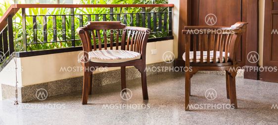 armchairs with pillows, interior style