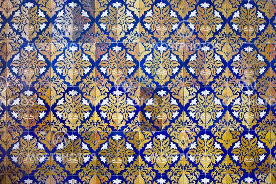 Floral Design Tiled Wall Background