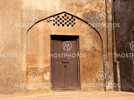 Old wooden door in India