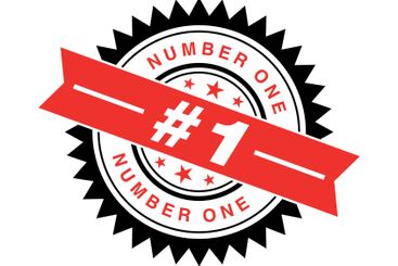 Number 1 Letter Rubber Stamp Vector Template