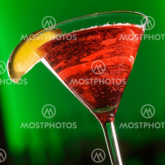 Martini mixed drink.