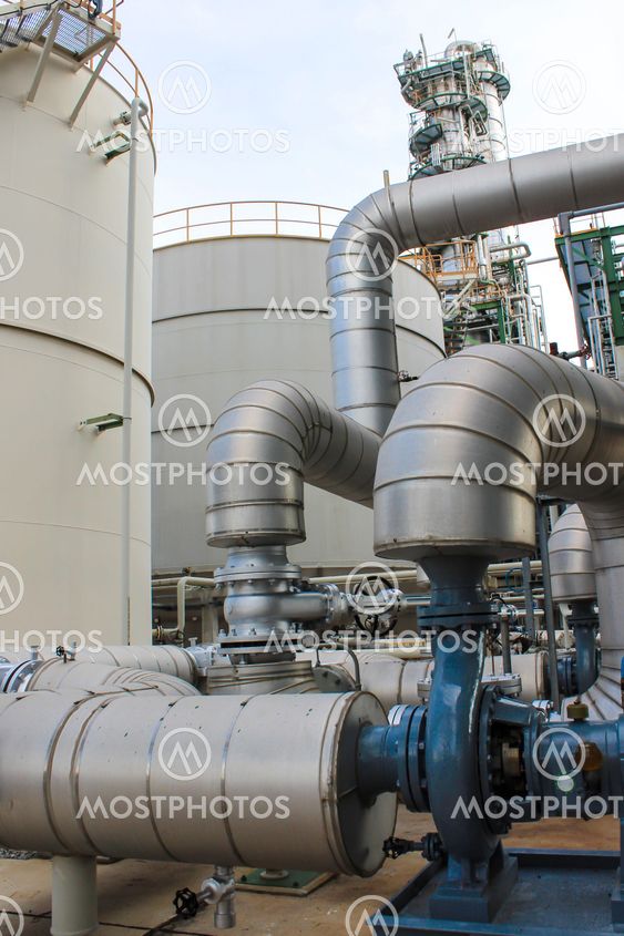 Piping in factory