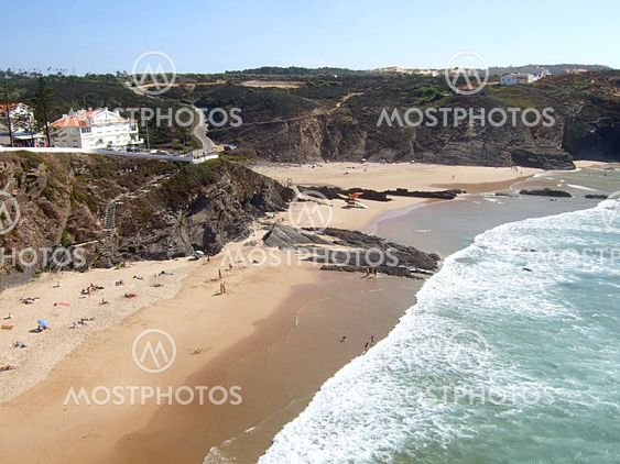 Beach in Zambujeira do Mar, Portugal