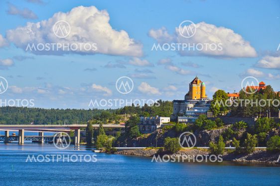 Swedish settlements on islets of Stockholm Archipelago in Baltic Sea, Sweden