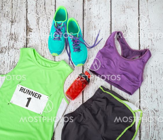 Running gear laid out ready for race day