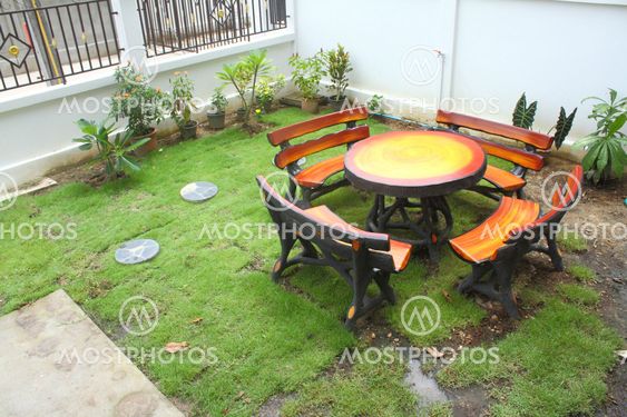 chair in the home garden