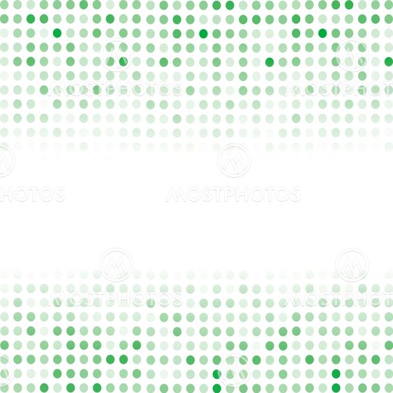 Dotted Green Background. Halftone Pattern.