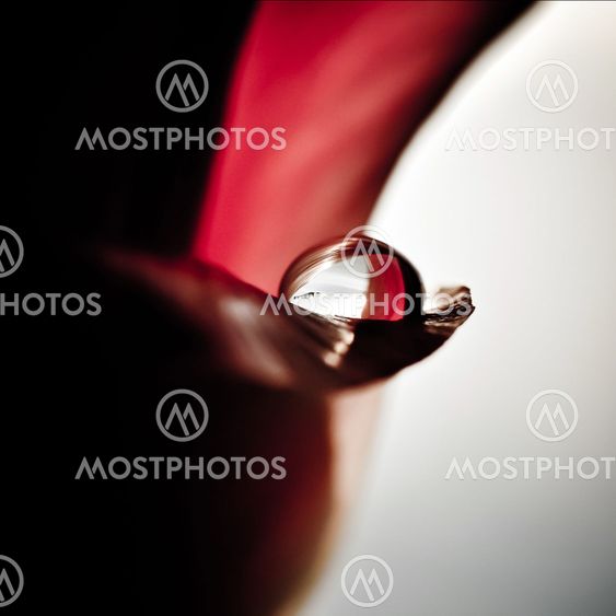 Abstract composition with a drop
