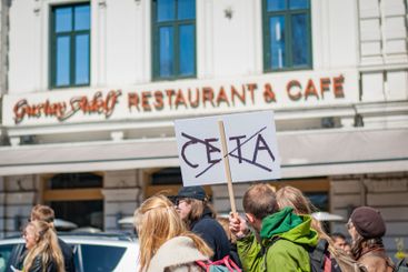 Första maj med Vänsterpartiet i Malmö