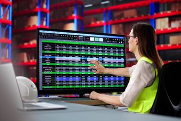 Female Manager Organizing Warehouse Inventory