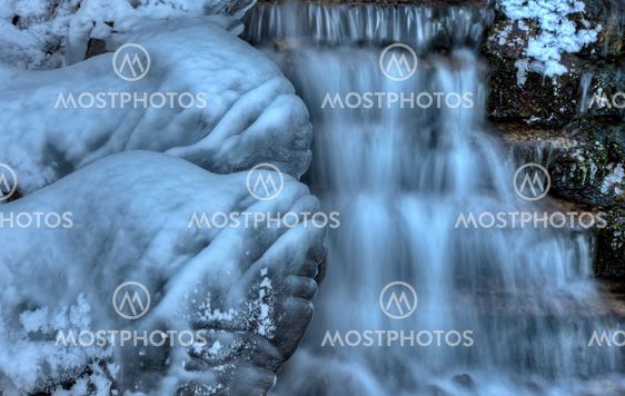 Waterfall near Johnston Canyon Alberta