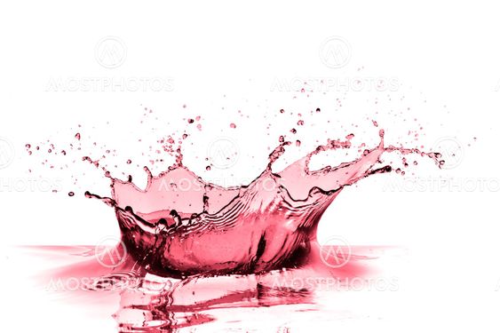 red wine splash