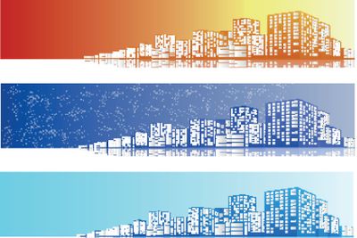 City Skyline Night scenes