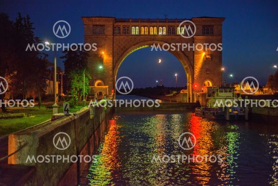 Gateway on Moscow Canal, Russia
