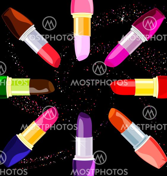 abstract lipsticks