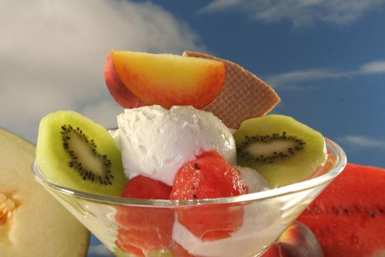 Frugt sundae