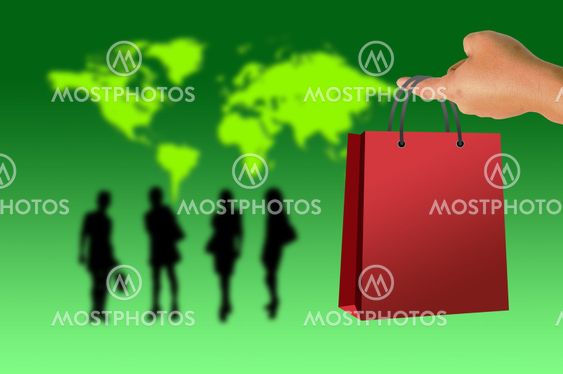 Shopping bag in hand