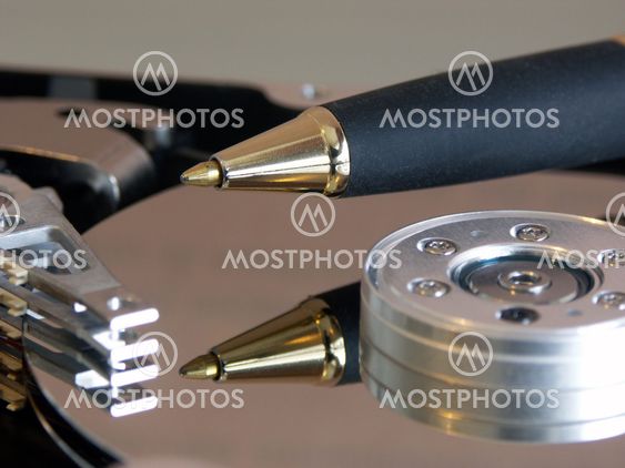 details of an internal computer hard drive