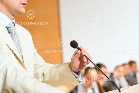 male speaker