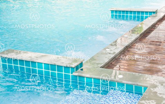 Corner of the pool.
