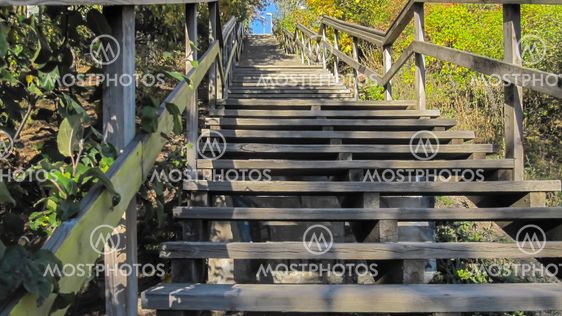 Wooden stairs