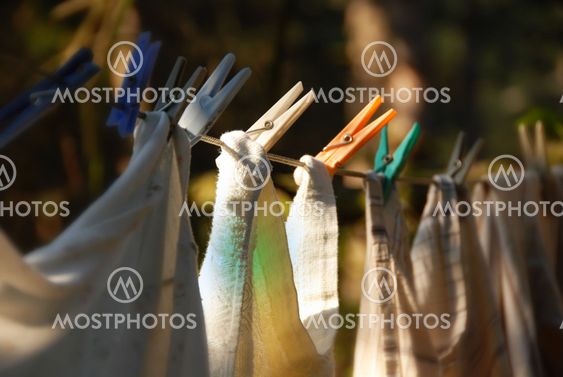 Drying laundry line