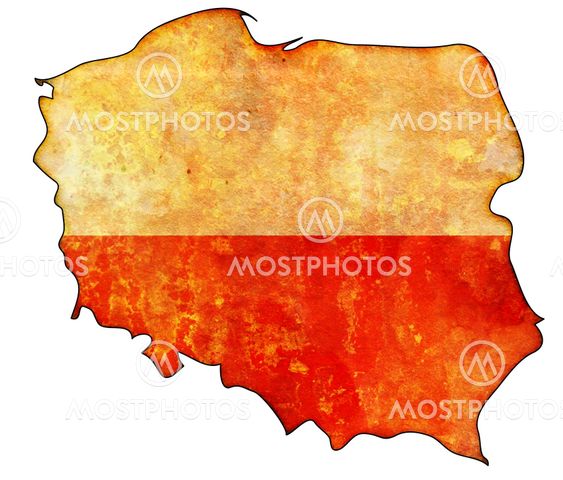 poland flag on territory
