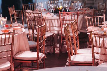 Beautiful table decoration for luxury  event in pink and...