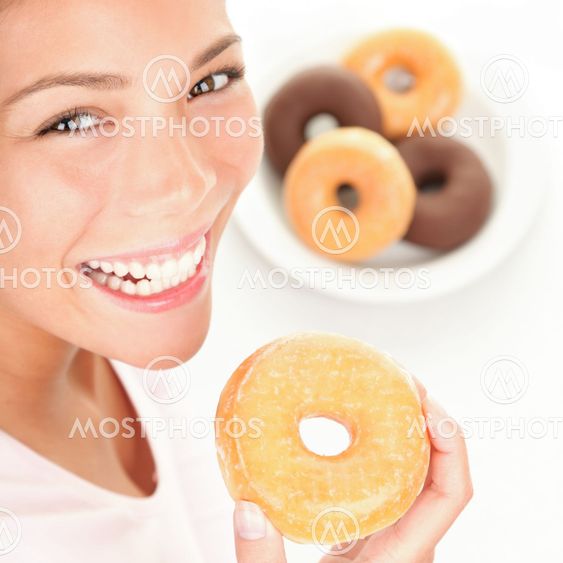 Donuts woman