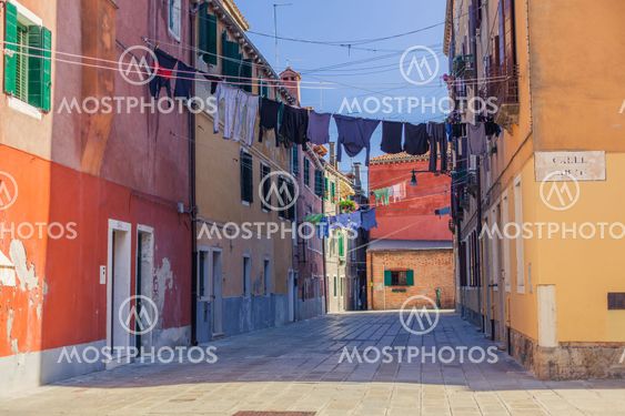 Linen in Venice streets