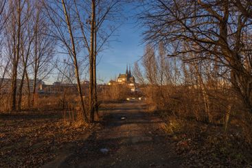 View of the city of Brno in the Czech Republic in Europe...
