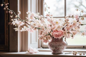 Floral arrangement with winter, autumn or early spring...