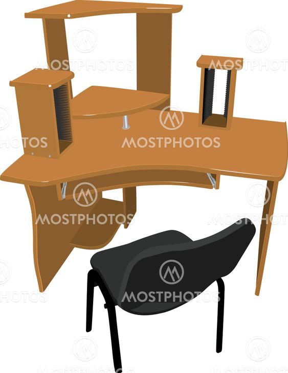 Chair and table for your computer