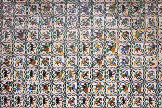 Mythical Creatures Tiled Wall Background