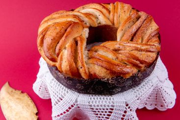 swedish cake with cardamom. Kanelbulle, swedish homemade...