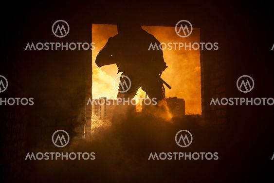 on fire