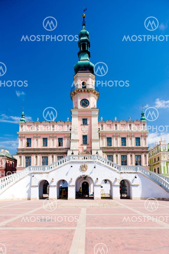 Town Hall, Main Square (Rynek Wielki), Zamosc, Poland