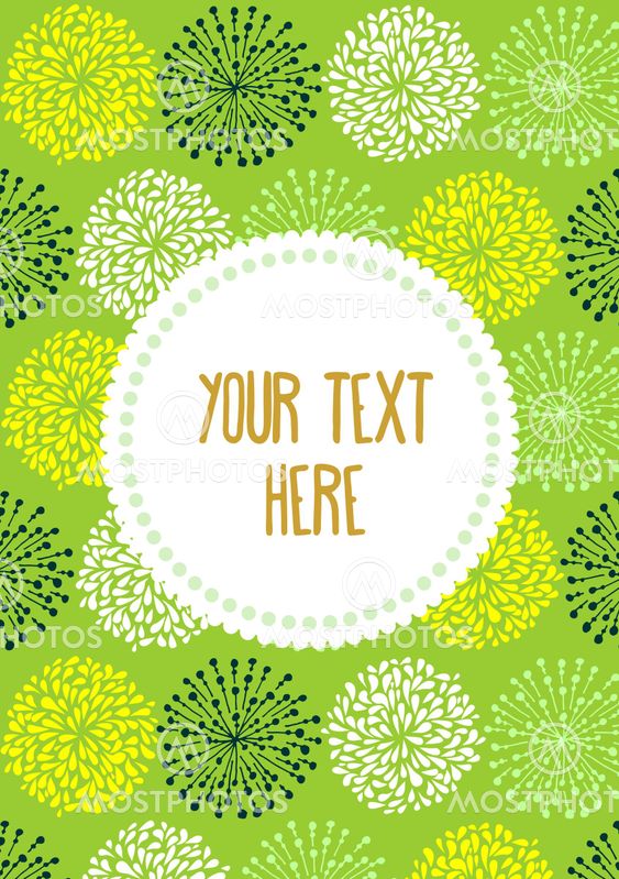 Design for flyer or card