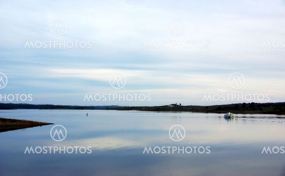 Landscape of Alqueva lake
