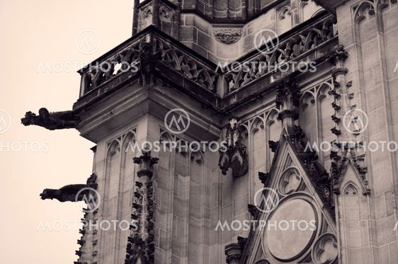Exterior of Saint Vitus's Cathedral in Prague