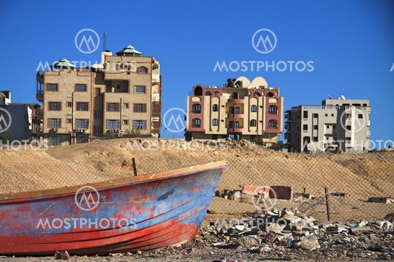 Gammel båd i Egypten