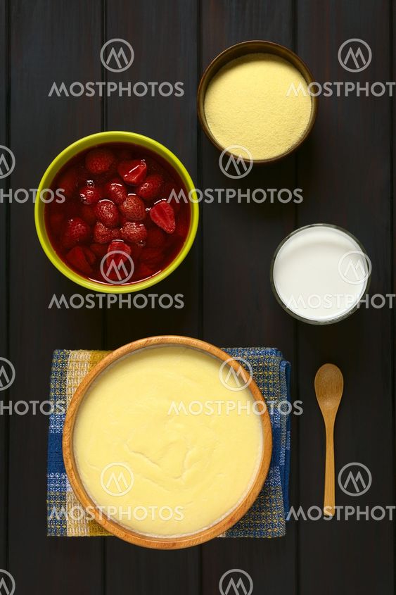 Semolina Pudding with Strawberries