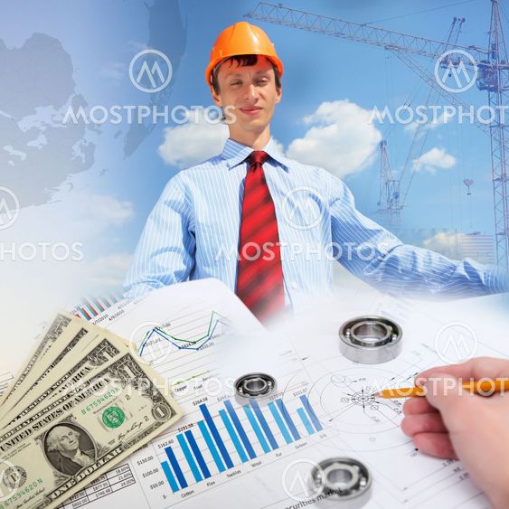 Construction industry collage