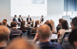 Interview and round table discussion at business...